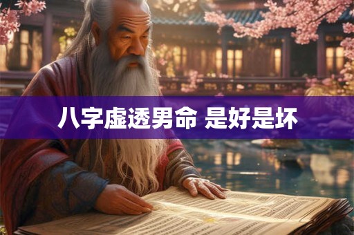 八字虚透男命 是好是坏