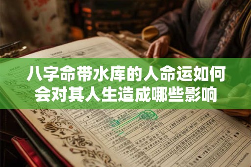 八字命带水库的人命运如何会对其人生造成哪些影响