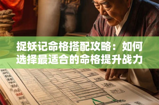捉妖记命格搭配攻略：如何选择最适合的命格提升战力