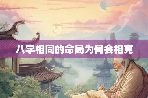 八字相同的命局为何会相克
