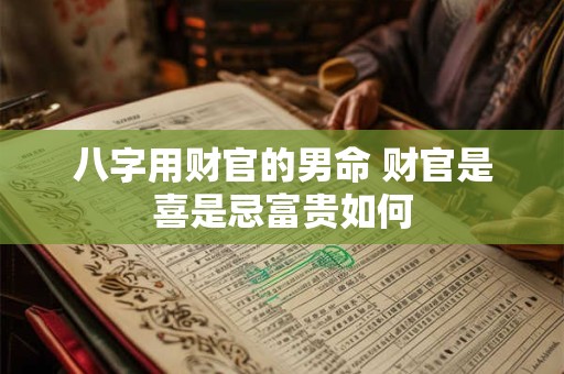 八字用财官的男命 财官是喜是忌富贵如何