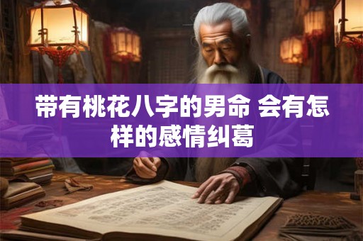 带有桃花八字的男命 会有怎样的感情纠葛