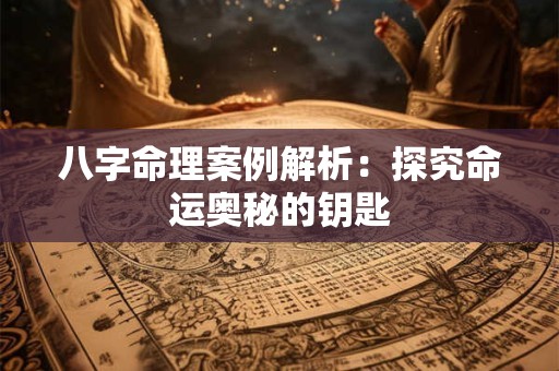 八字命理案例解析：探究命运奥秘的钥匙