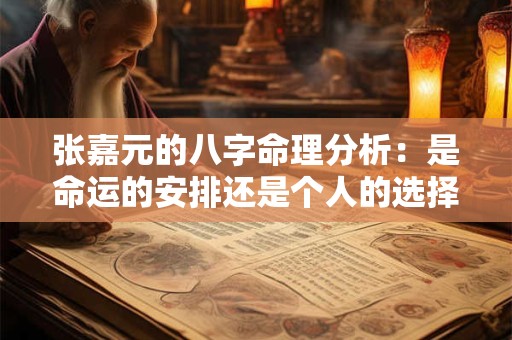 张嘉元的八字命理分析：是命运的安排还是个人的选择