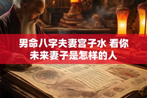 男命八字夫妻宫子水 看你未来妻子是怎样的人