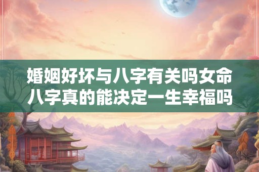 婚姻好坏与八字有关吗女命八字真的能决定一生幸福吗