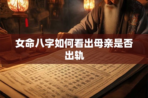 详细阅读:女命八字如何看出母亲是否出轨 女命八字如何看出母亲是否出轨