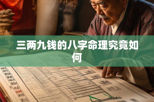 三两九钱的八字命理究竟如何