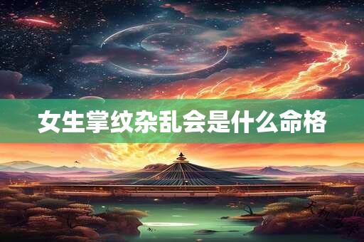 女生掌纹杂乱会是什么命格