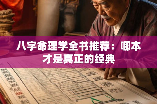 八字命理学全书推荐：哪本才是真正的经典