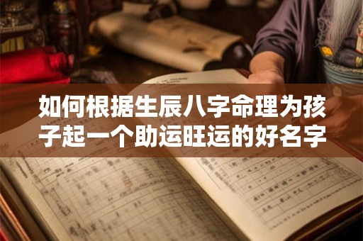 如何根据生辰八字命理为孩子起一个助运旺运的好名字