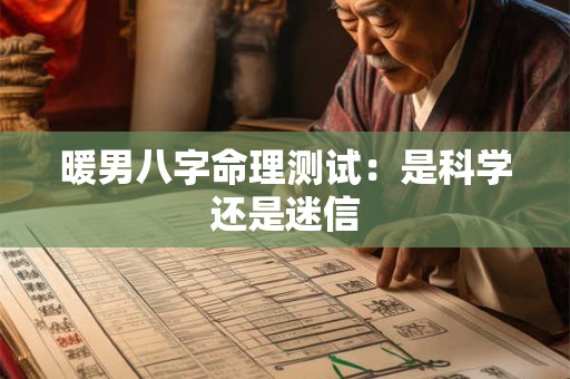 暖男八字命理测试：是科学还是迷信