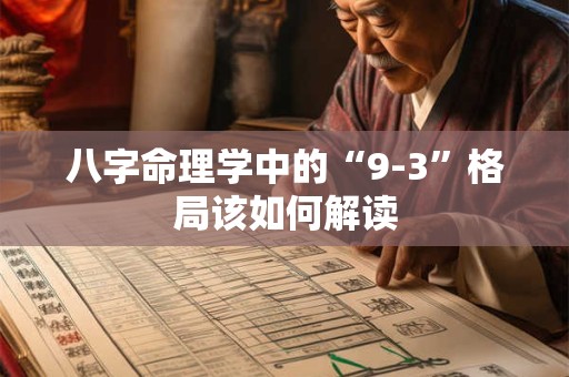 八字命理学中的“9-3”格局该如何解读