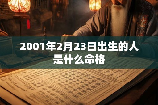 2001年2月23日出生的人是什么命格
