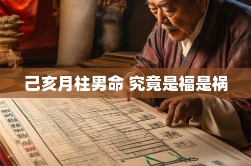 己亥月柱男命 究竟是福是祸
