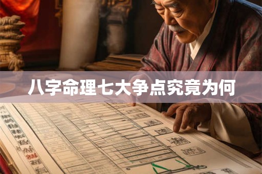 八字命理七大争点究竟为何