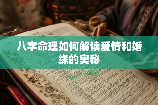 八字命理如何解读爱情和婚缘的奥秘