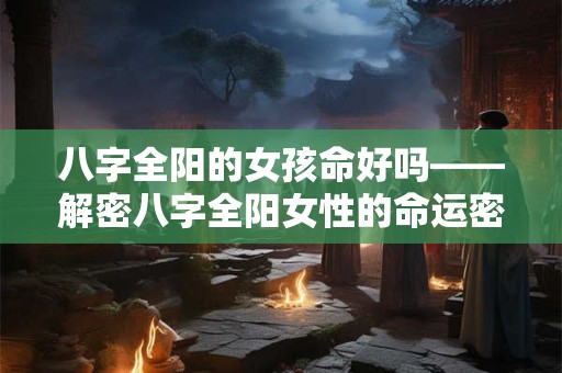 八字全阳的女孩命好吗——解密八字全阳女性的命运密码