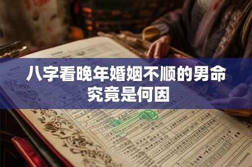 八字看晚年婚姻不顺的男命 究竟是何因