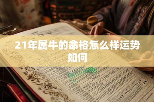 21年属牛的命格怎么样运势如何