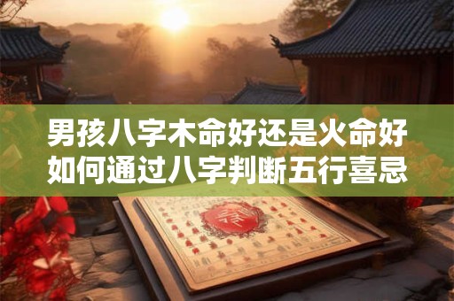 男孩八字木命好还是火命好如何通过八字判断五行喜忌