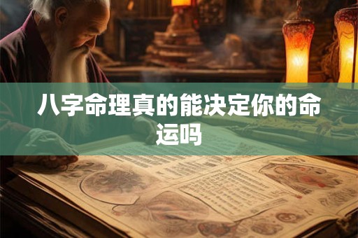 八字命理真的能决定你的命运吗