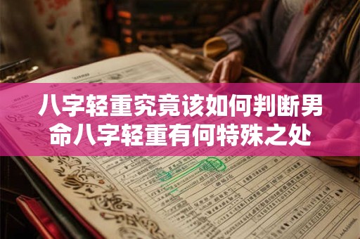 八字轻重究竟该如何判断男命八字轻重有何特殊之处