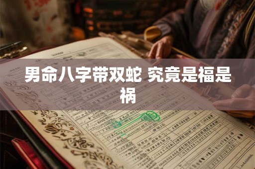 男命八字带双蛇 究竟是福是祸