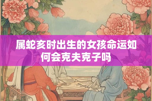 属蛇亥时出生的女孩命运如何会克夫克子吗