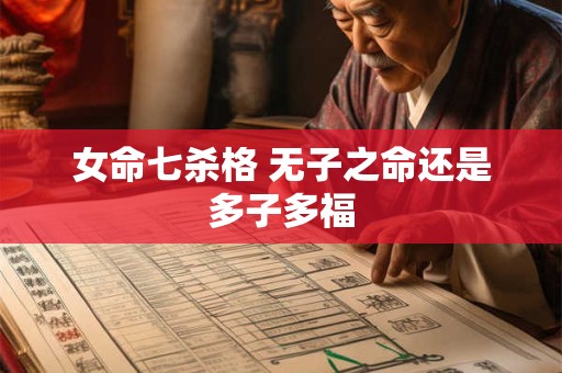 女命七杀格 无子之命还是多子多福
