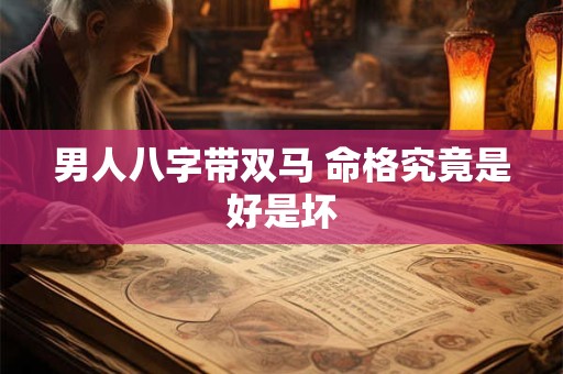 男人八字带双马 命格究竟是好是坏