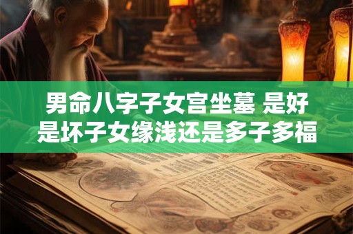 男命八字子女宫坐墓 是好是坏子女缘浅还是多子多福
