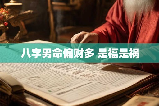 八字男命偏财多 是福是祸