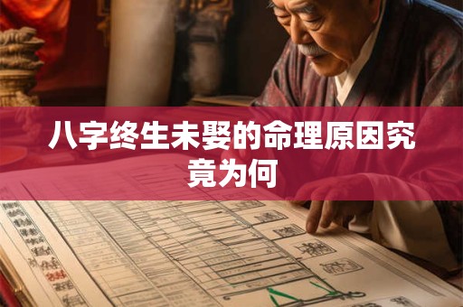 八字终生未娶的命理原因究竟为何