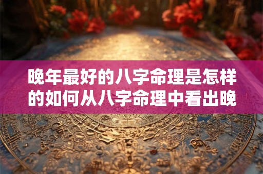 晚年最好的八字命理是怎样的如何从八字命理中看出晚年的运势