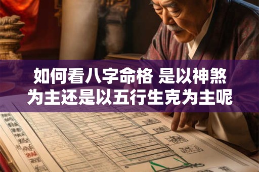 如何看八字命格 是以神煞为主还是以五行生克为主呢
