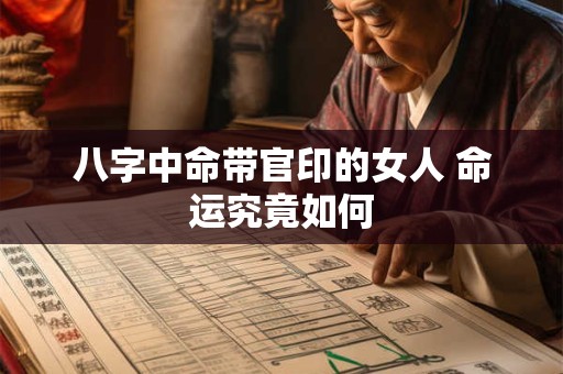 八字中命带官印的女人 命运究竟如何 八字中命带官印的女人 命运究竟如何