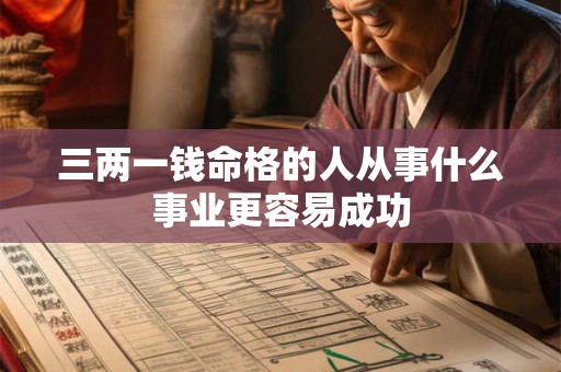 三两一钱命格的人从事什么事业更容易成功