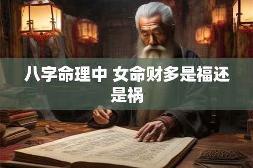 八字命理中 女命财多是福还是祸