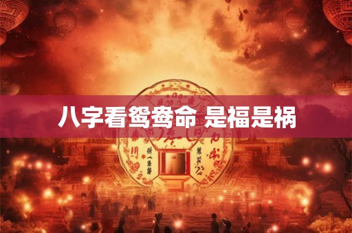 八字看鸳鸯命 是福是祸