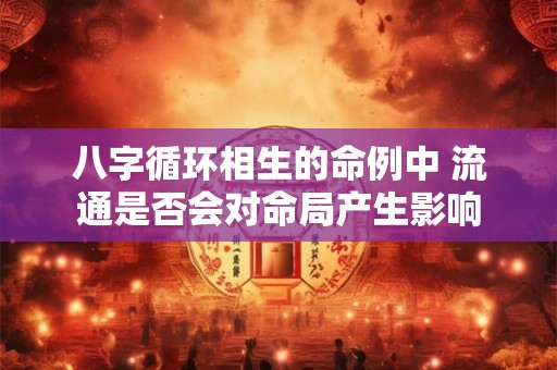 八字循环相生的命例中 流通是否会对命局产生影响