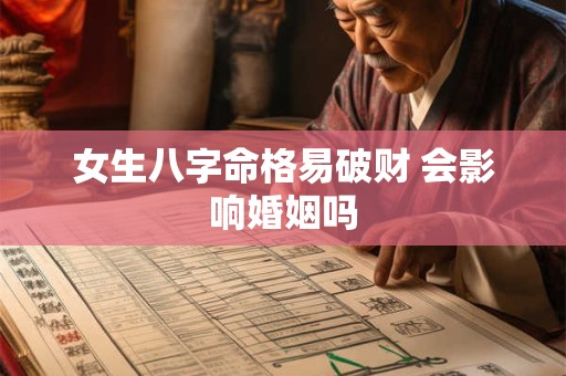 女生八字命格易破财 会影响婚姻吗