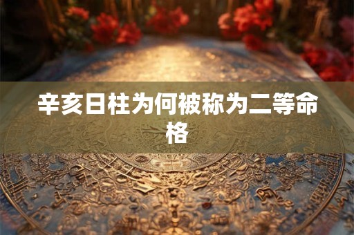 辛亥日柱为何被称为二等命格