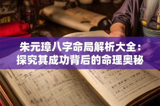 朱元璋八字命局解析大全：探究其成功背后的命理奥秘