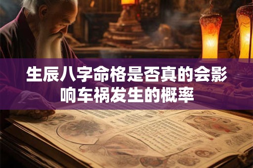 生辰八字命格是否真的会影响车祸发生的概率