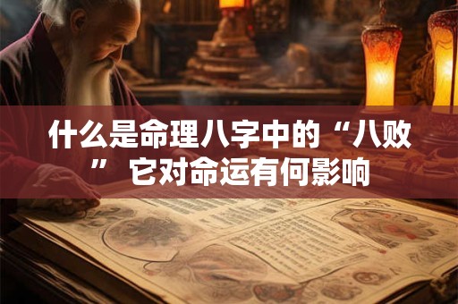 什么是命理八字中的“八败” 它对命运有何影响