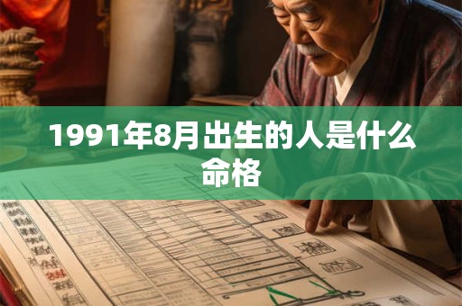 1991年8月出生的人是什么命格