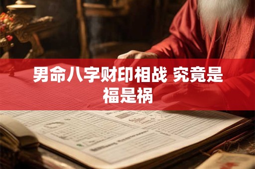 男命八字财印相战 究竟是福是祸
