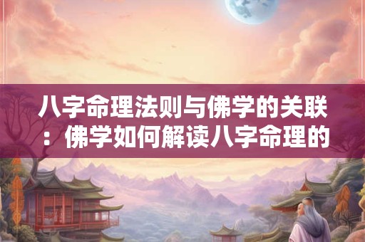 八字命理法则与佛学的关联：佛学如何解读八字命理的意义