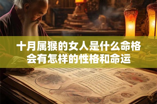 十月属猴的女人是什么命格会有怎样的性格和命运